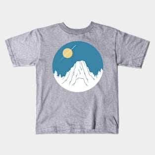 mountain blue sky Kids T-Shirt